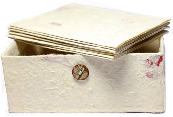 Bougainvillea Handmade Greeting Cards & Envelope Box Set - Lokta