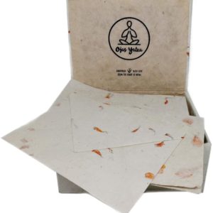 Marigold Handmade Greeting Cards & Envelope Box Set - Lokta